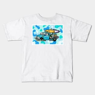 Twin Rocket Car Kids T-Shirt